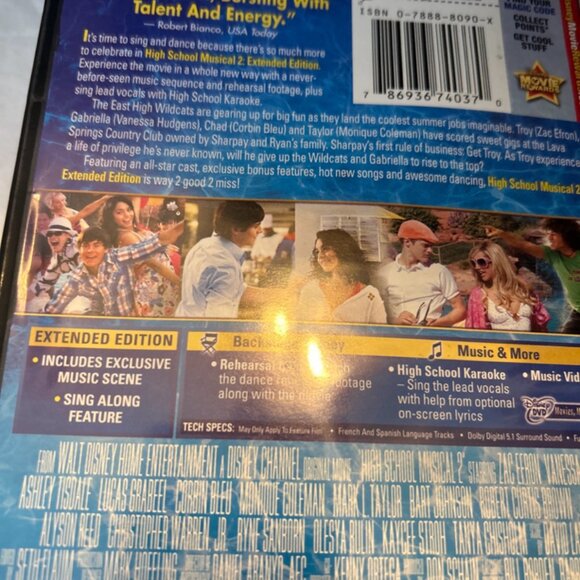 High School Musical 2 Extended Edition Starring Zac Efron DVD  Preloved - Picture 8 of 8